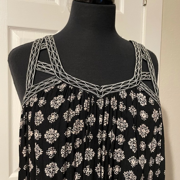 American Eagle b&w boho tank size mini dress sz M - Picture 4 of 12